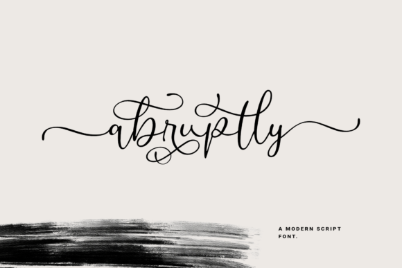 Abruptly: A Designer’s Take on This Bold Script Font