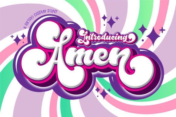 Amen: A Romantic Script Font for Elegant Editorial Design