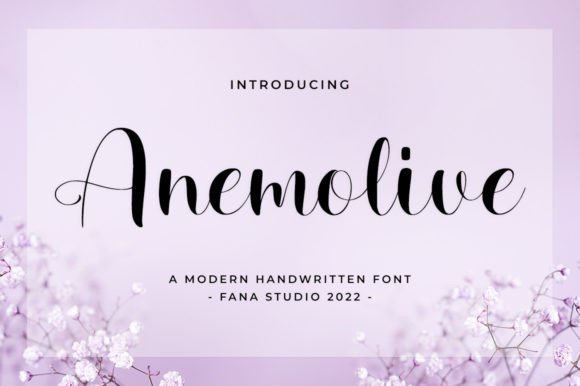 Anemolive: A Delicate Script Font for Modern Web Design