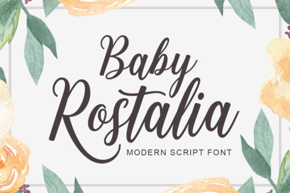 Baby Rostalia: A Handwritten Font That Elevates Brand Design with Elegance
