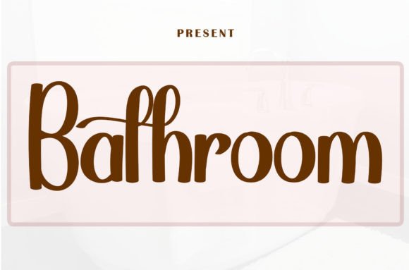 Bathroom: A Charming Script Font for Editorial Design