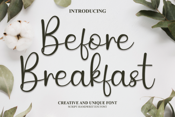 Before Breakfast: A Handwritten Font That Elevates Editorial Design