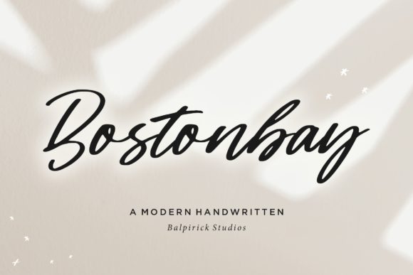 Bostonbay: A Handwritten Font for Elegant Web and Digital Design