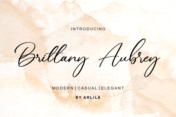 Brittany Aubrey: A Delicate Script Font for Web Designers and Digital Creators