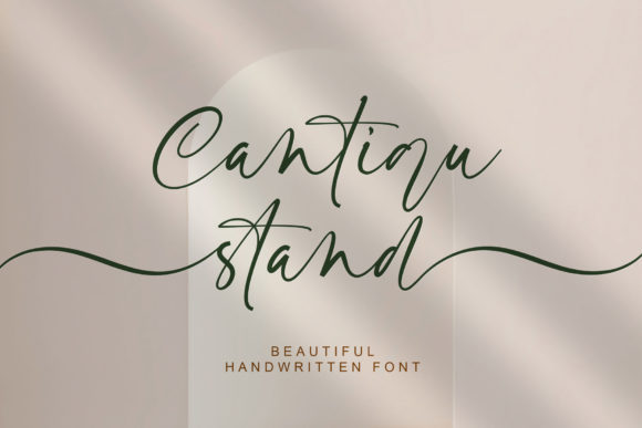 Cantiqu Stand: A Stylish Script Font for Modern Web Design