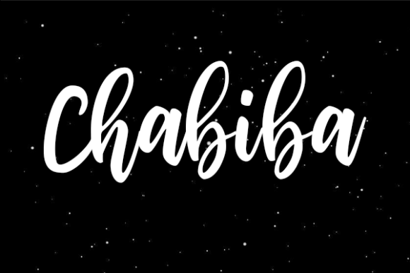 Chabiba: A Sweet Handwritten Font for Editorial Charm