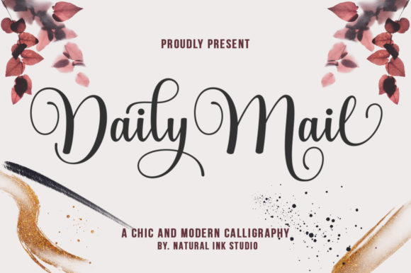 Daily Mail: A Modern Calligraphy Font for Handmade Labels, Invitations & More