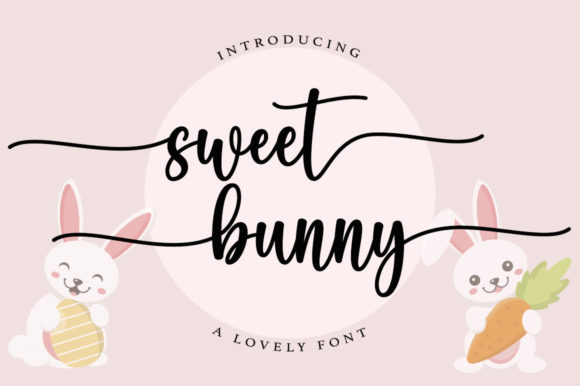 h1>Sweet Bunny: A Charming Script Font for Crafters and Product Designers
