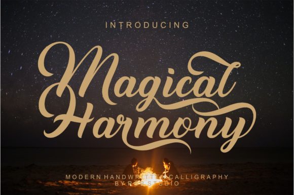 Magical Harmony: A Bold Script Font That Elevates Branding Projects