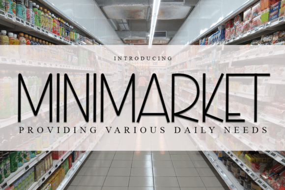 Minimarket: A Modern Handwritten Font for Consistent Branding