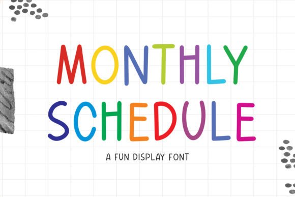 Monthly Schedule Font: A Fresh Handwritten Typeface for Modern Web Design