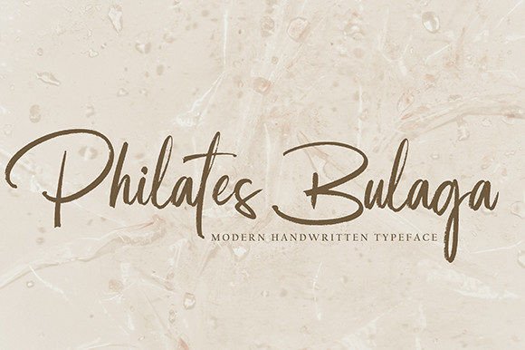 Philates Bulaga: A Handwritten Font for Elegant Editorial Design
