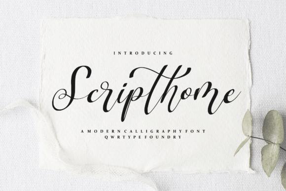 Scripthome: A Modern Handwritten Font for Crafters and Makers