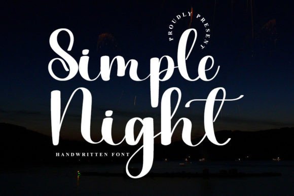 Simple Night: A Handwritten Font That Elevates Modern Web Design