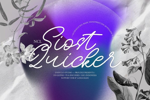 Siost Quicker: A Modern Script Font for Elegant Editorial Design