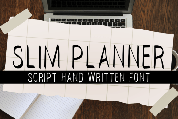 Slim Planner: A Handwritten Font for Professional Business Branding
