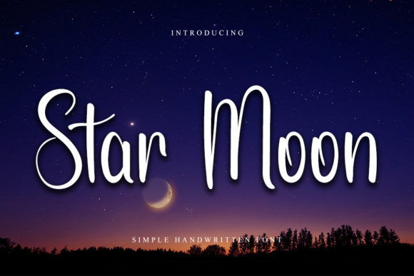 Star Moon: A Chic Handwritten Font for Modern Marketing and Digital Design