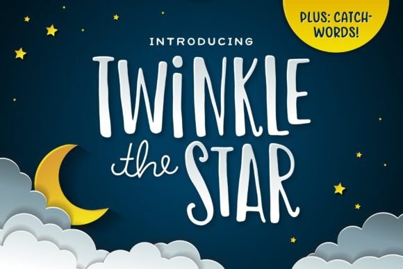 Twinkle the Star Font: A Hand-Drawn Charm for Crafters & Sellers