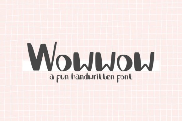 Wowwow: A Bold Handwritten Font for Dynamic Editorial Design